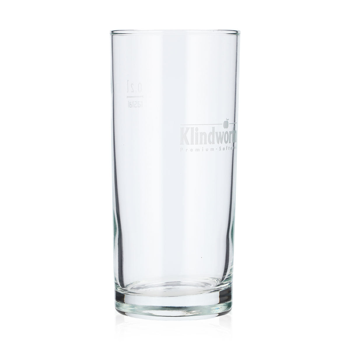 6x Klindworth Softdrink Glas 0,2l Stangenglas Logo satiniert Rastal (6er Set) – Ansicht 3