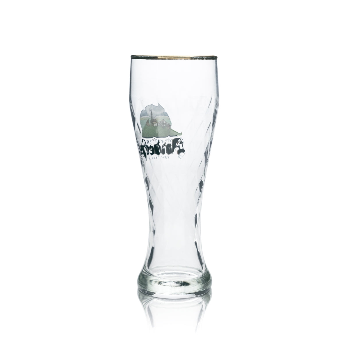 6x Kloster Andechs Bier Glas 0,3l Hefe Weizen Weißbier Goldrand Gläser Gastro – Ansicht 3