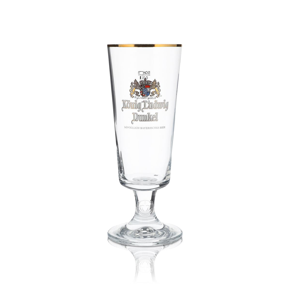 6x König Ludwig Glas 0,3l Pokalglas Biertulpe Dunkel Kelch Gläser Set Brauerei – Ansicht 2