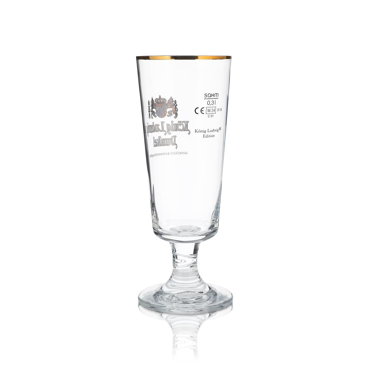 6x König Ludwig Glas 0,3l Pokalglas Biertulpe Dunkel Kelch Gläser Set Brauerei – Ansicht 3