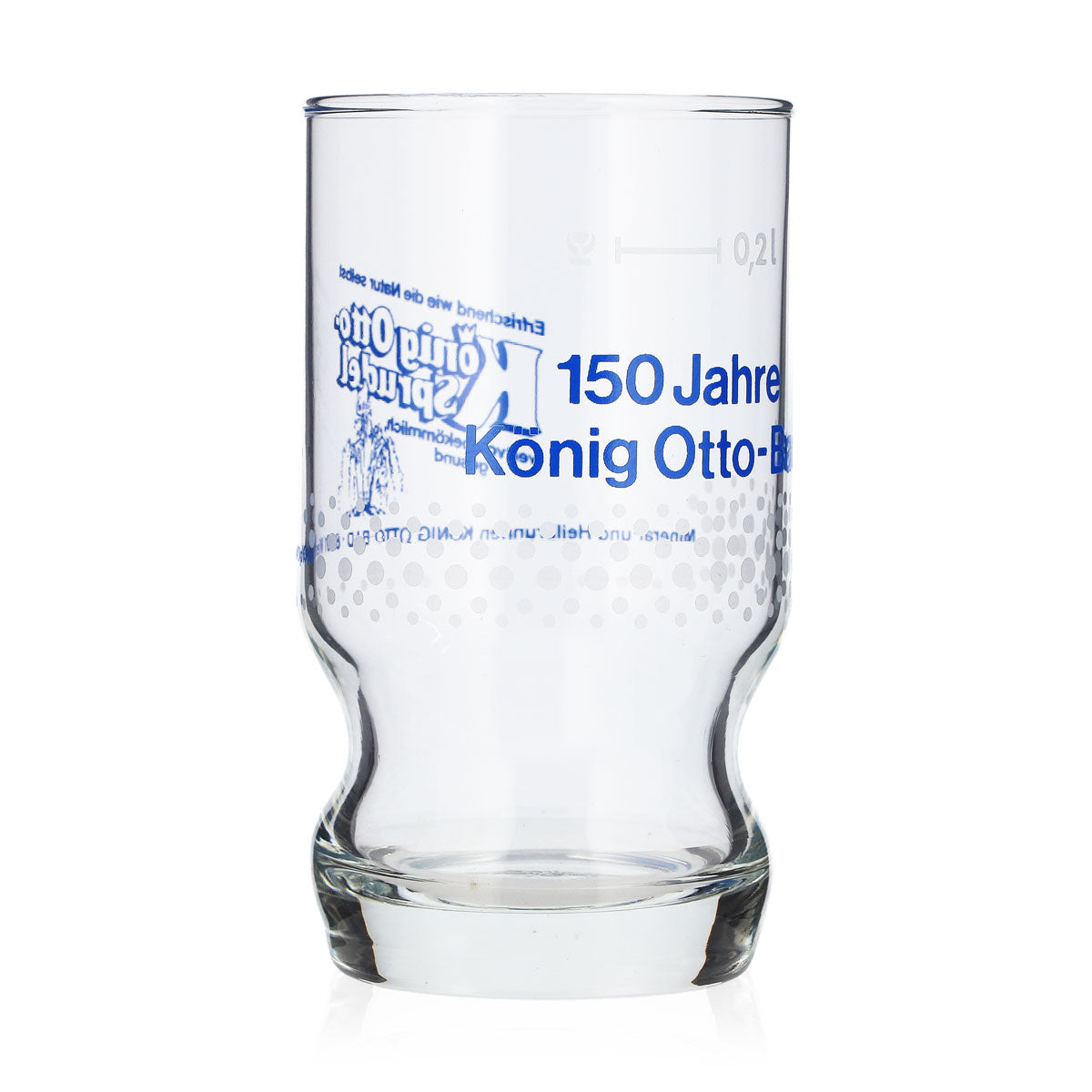 6x König Otto Sprudel Wasser Glas Becher 0,2l 150 Jahre König Otto-Bad (6er Set) – Ansicht 4