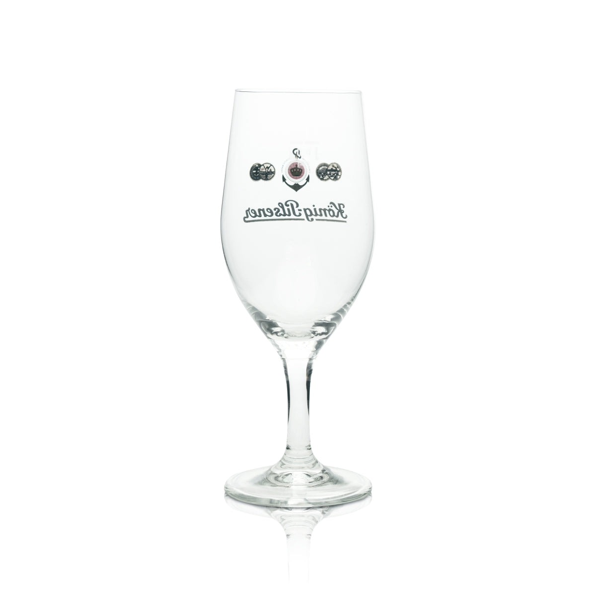 6x König Pilsener Bier Glas 0,4l Tulpe Brauerei Pokal Gläser Stiel Eichstrich – Ansicht 3