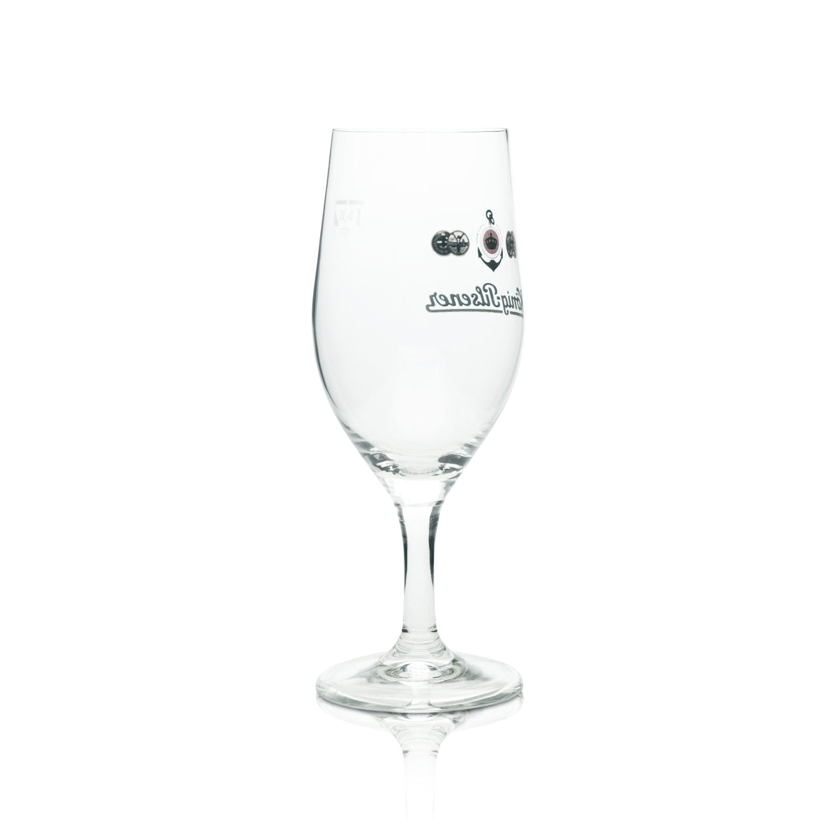 6x König Pilsener Bier Glas 0,4l Tulpe Brauerei Pokal Gläser Stiel Eichstrich – Ansicht 4