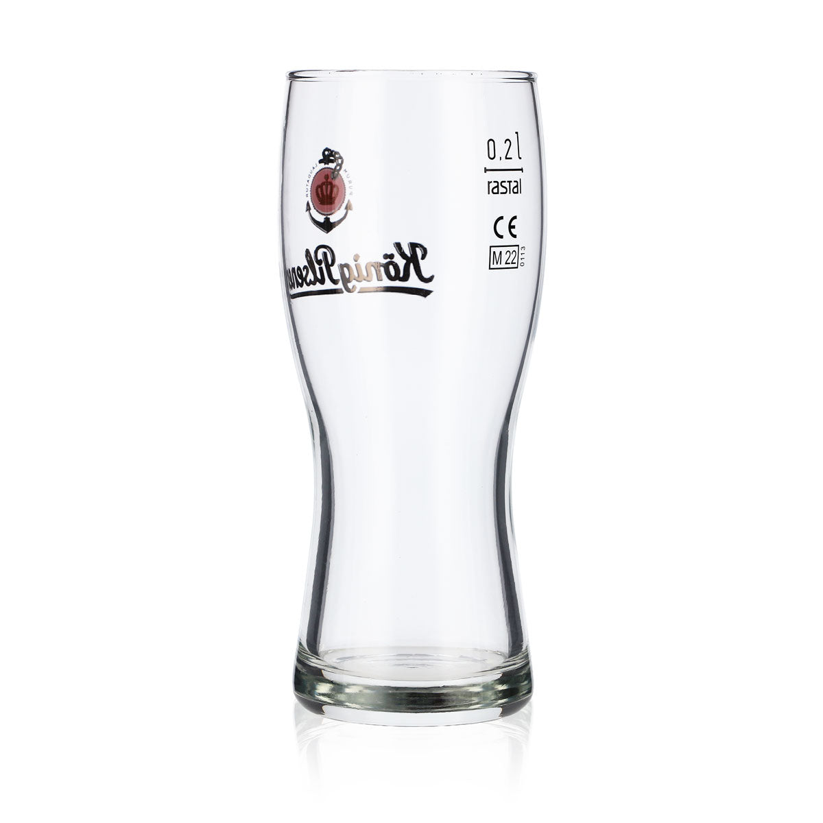 6x König Pilsener Bier Glas Gläser Biergläser 0,2l Becher Curve Cup Rastal – Ansicht 4