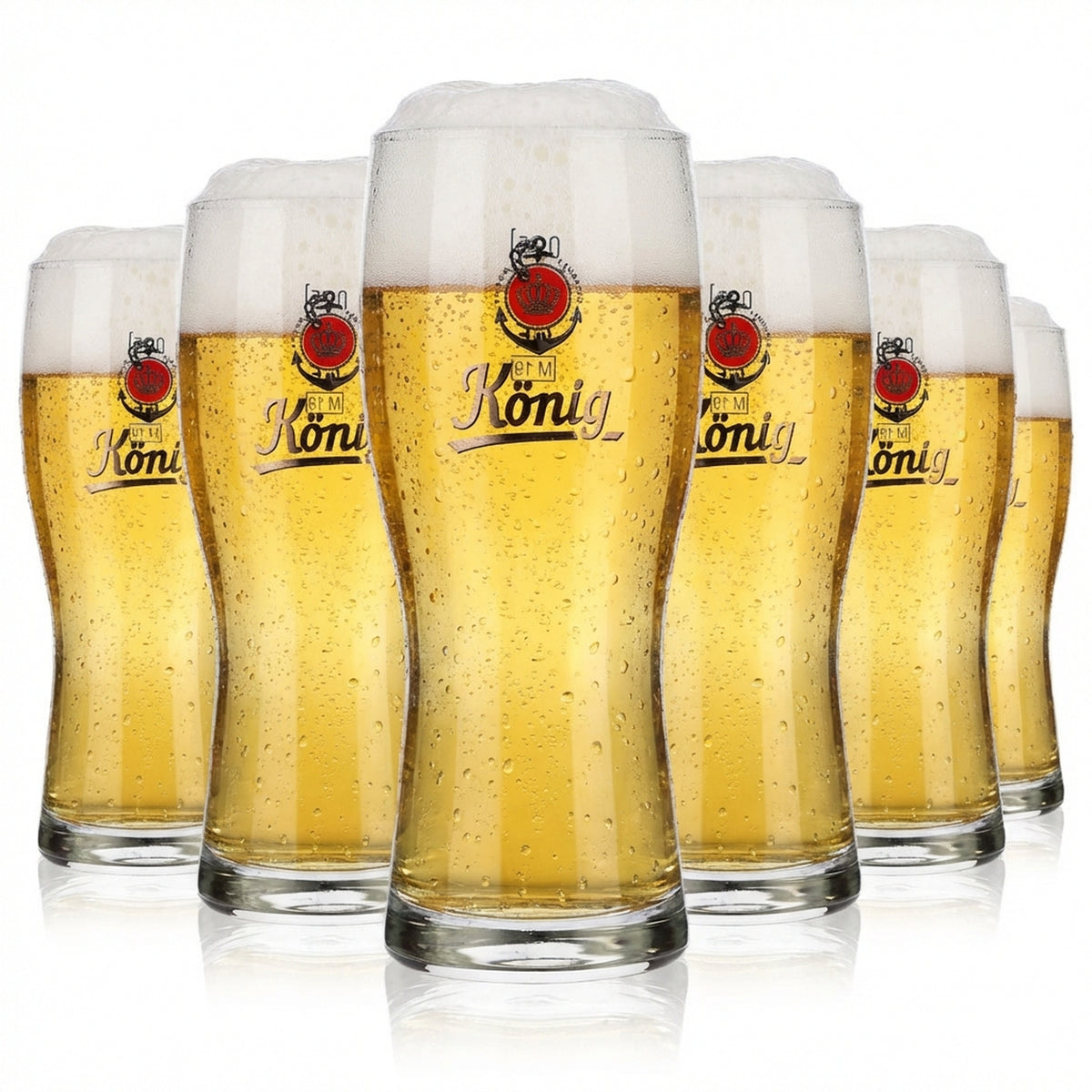 6x König Pilsener Bier Willibecher 0,25l Glas Biergläser Becher Gläser