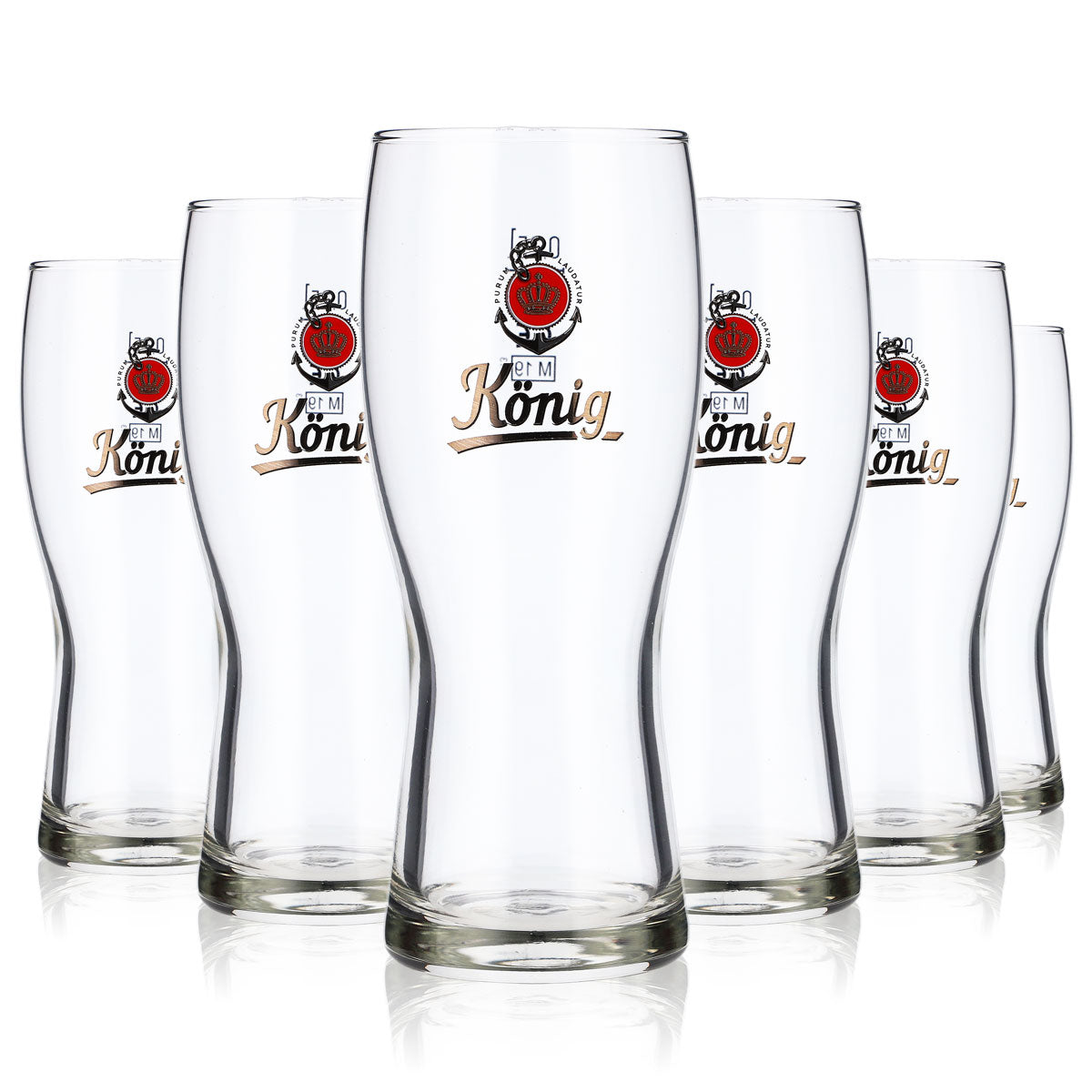 6x König Pilsener Bier Willibecher 0,25l Glas Biergläser Becher Gläser – Ansicht 5