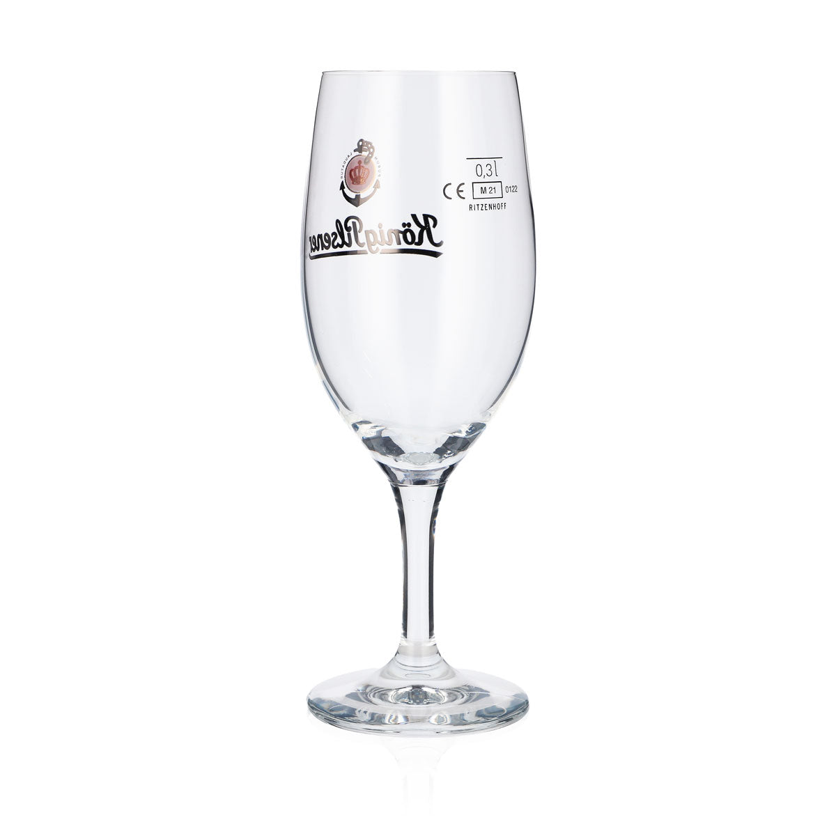 6x König Pilsener Bierglas Glas Gläser 0,3l Pokal Logo Anker Köpi – Ansicht 4