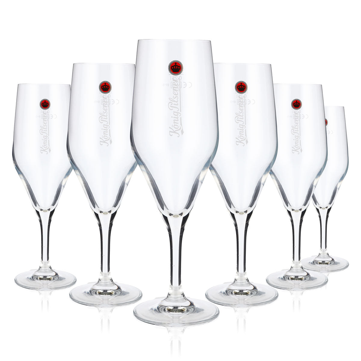 6x König Pilsner Bierglas Pokalglas Gläser 0,25l Biergläser Tulpe – Ansicht 5