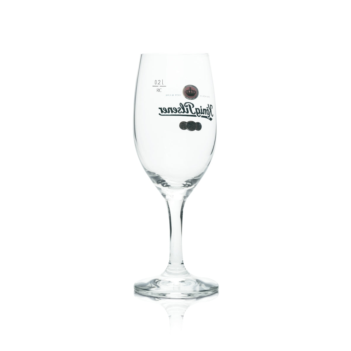 6x König Pilsner Glas 0,2l Pokal Tulpe Bier Gläser Gastro Geeicht Pils Kneipe – Ansicht 3