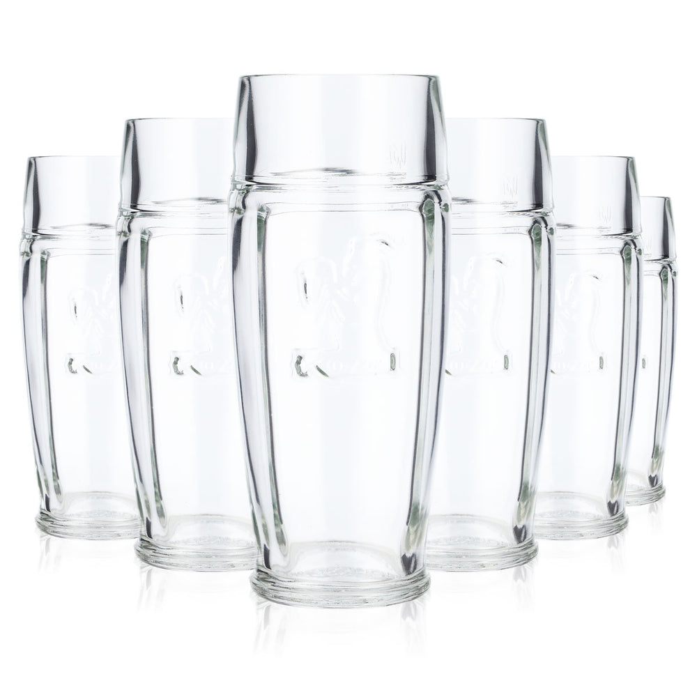 6x Kozel Bier Glas 0,3l Becher Relief Bierglas Willibecher Bierkrug (6er Set)