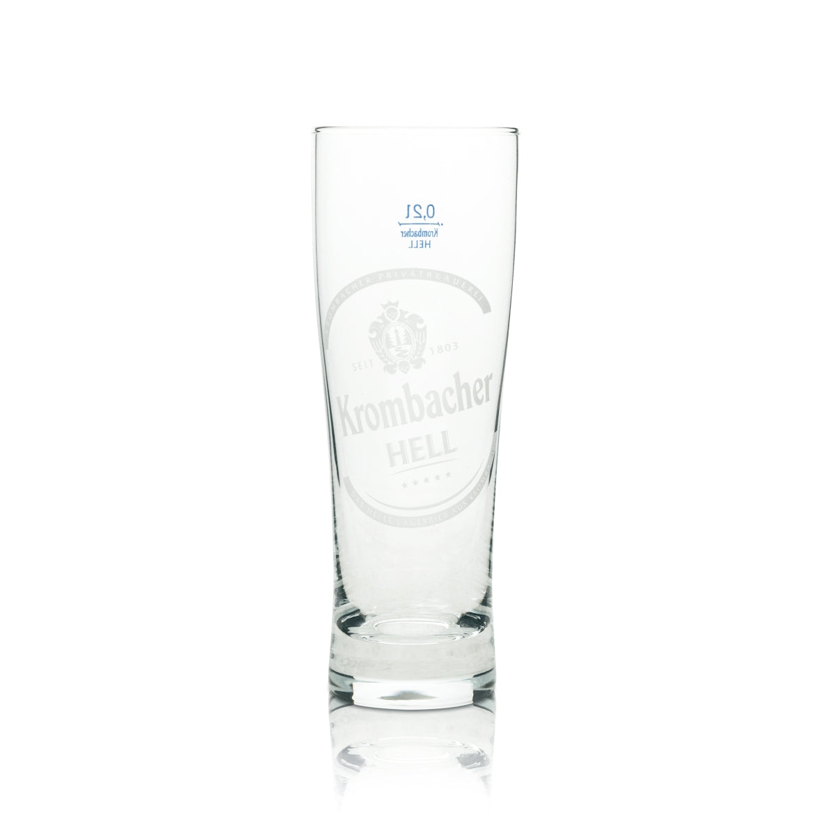 6x Krombacher Bier Glas 0,2l Becher Hell Sahm Willi Pils Gläser Brauerei Beer – Ansicht 2