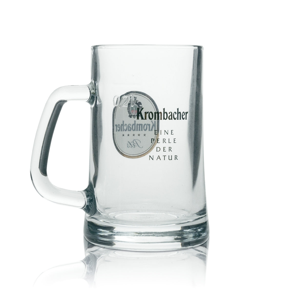 6x Krombacher Bier Glas Krug Pils 0,2l "Eine Perle der Natur" Sahm – Ansicht 3