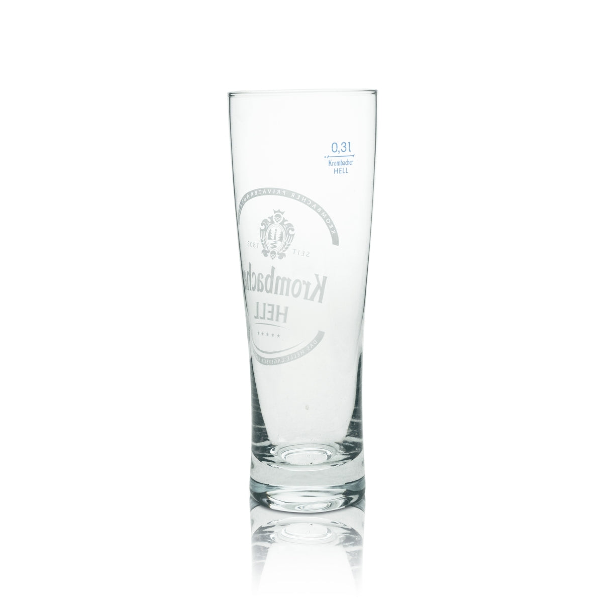 6x Krombacher Bier Glas Tulpe 0,3l Sahm Hell – Ansicht 3