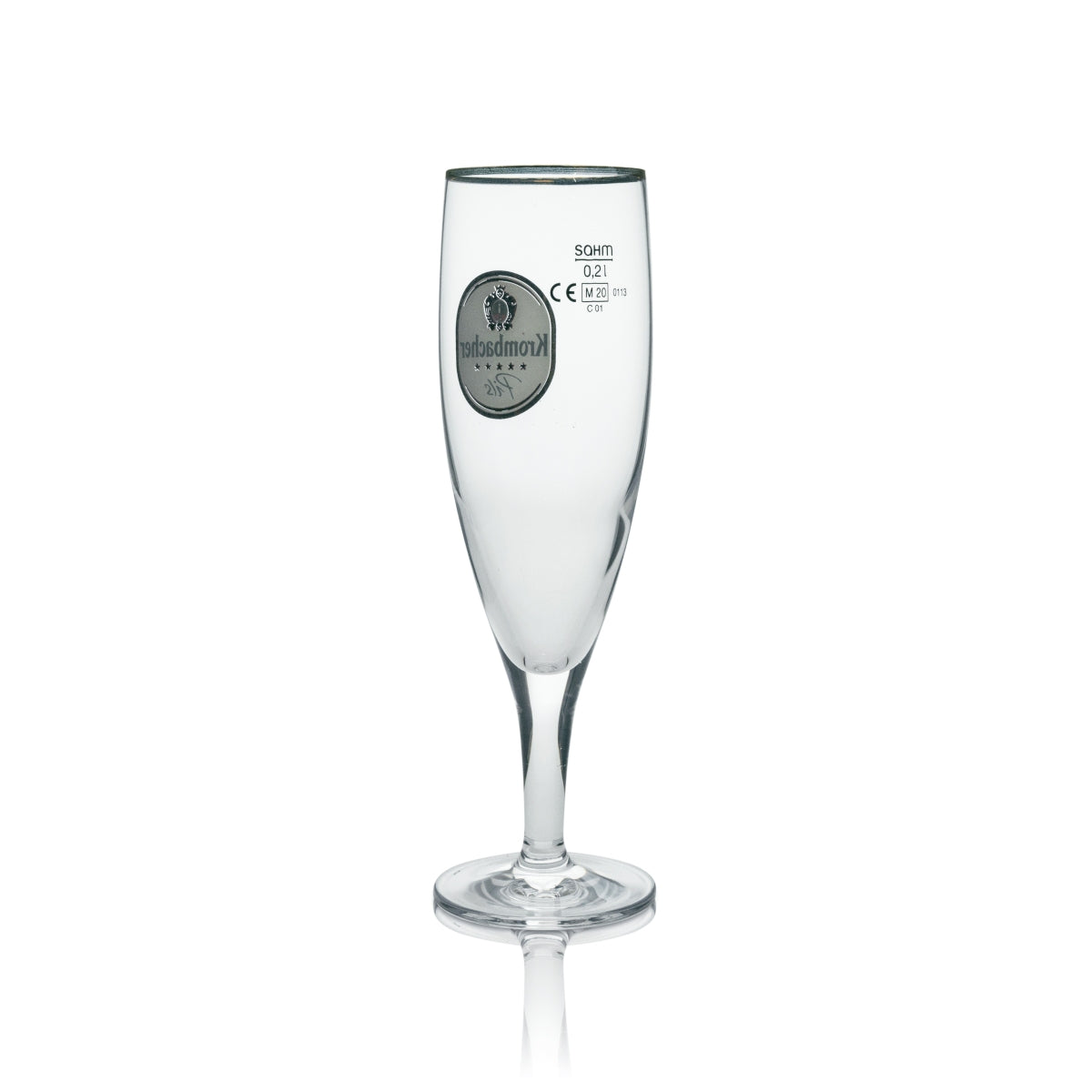 6x Krombacher Bierglas 0,2l Exklusiv Pokalgläser Biertulpen Pilstulpen Goldrand – Ansicht 4