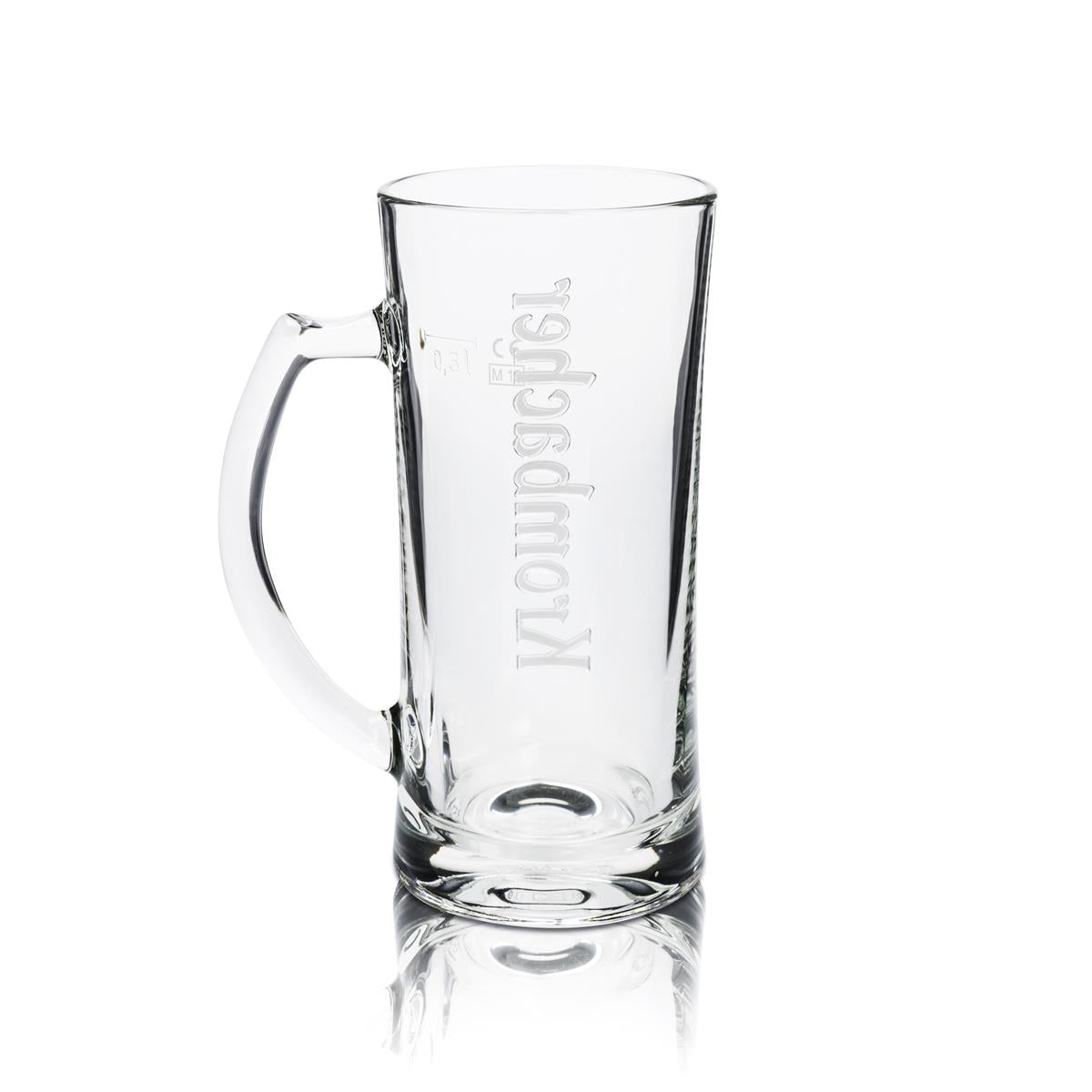 6x Krombacher Glas 0,5l Bier Krug Humpen Seidel Relief Gläser Pils Gastro Eiche – Ansicht 4