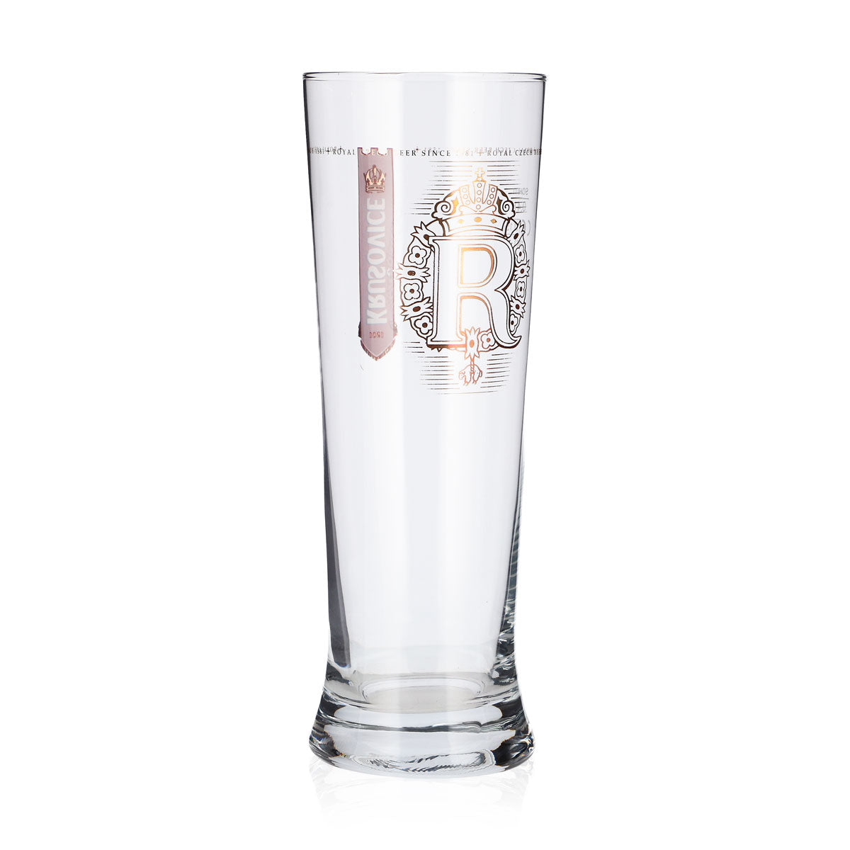 6x Krusovice Bier Glas 0,4l Pokal Becher zwei rote Logos Sahm – Ansicht 5