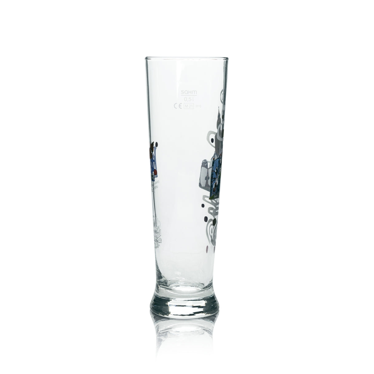 6x Kuchlbauer Bier Glas 0,5l Weißbier Design Kunsthaus Abensberg Gläser Hefe – Ansicht 3