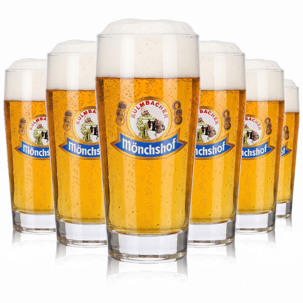 6x Kulmbacher Reichelbräu Bier Glas 0,25l Becher Mönchshof Ruhrglas (6er Set)