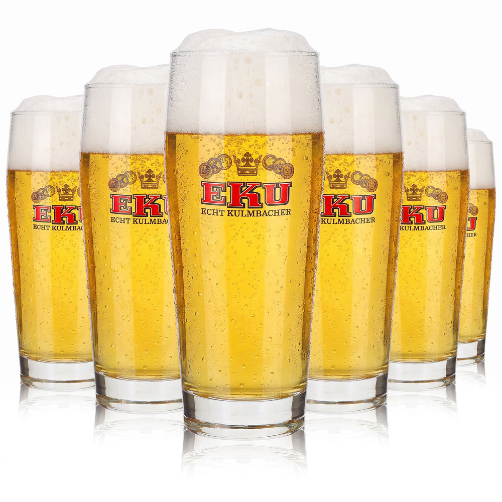 6x Kulmbacher Reichelbräu Bier Glas 0,5l Becher EKU Bierglas Bierkrug (6er Set)