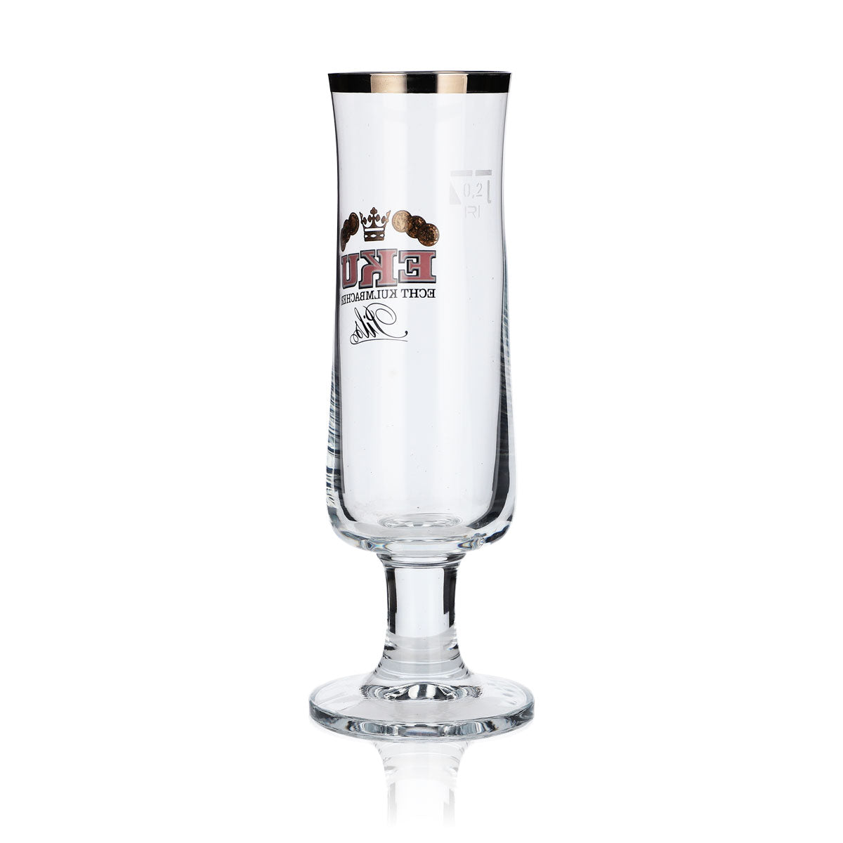 6x Kulmbacher Reichelbräu Bierglas 0,2l Design Pokal Gläserset EKU Pils Brauerei – Ansicht 4
