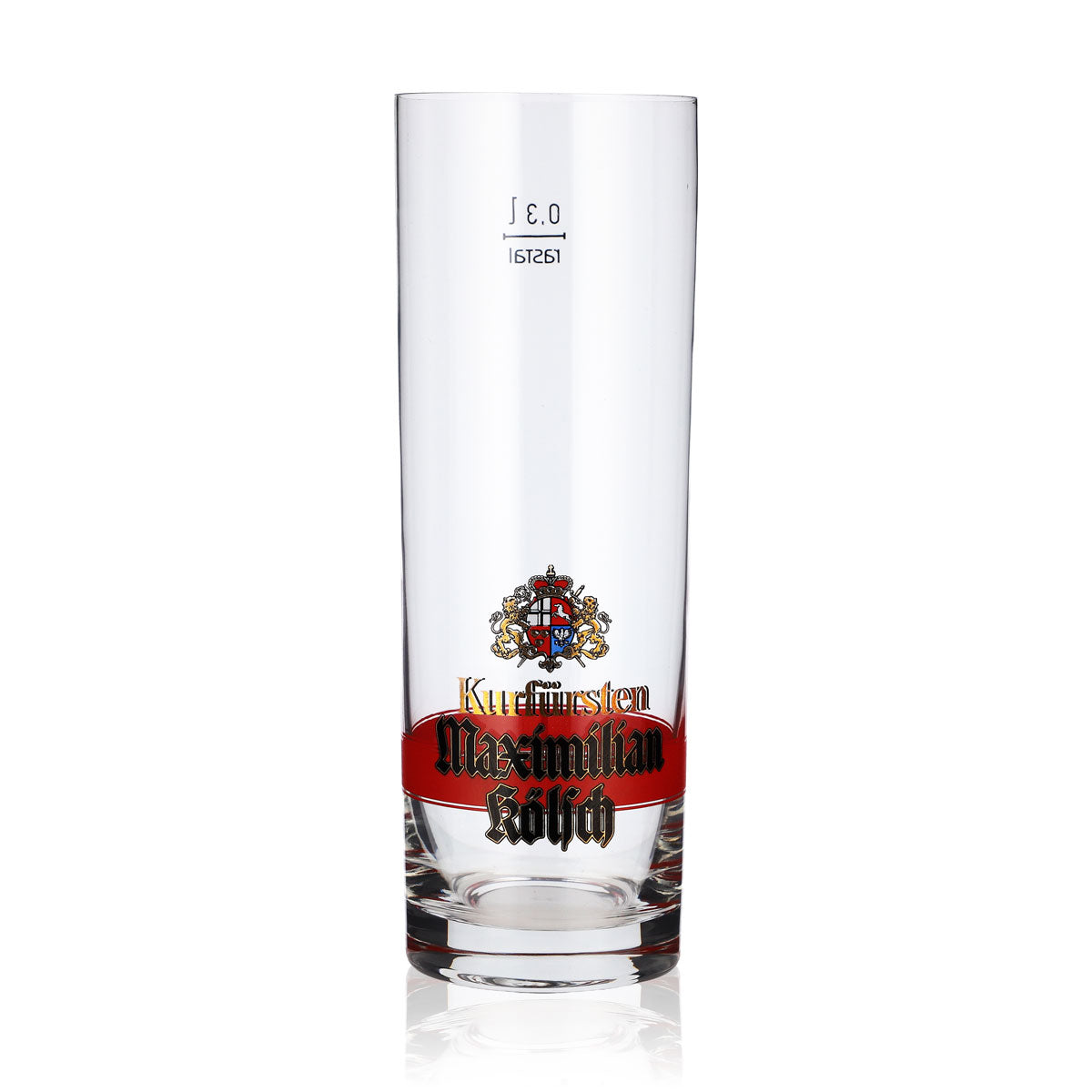 6x Kurfürsten Kölsch Bier Glas 0,3l Maximilian roter Ring (6er Set) – Ansicht 2