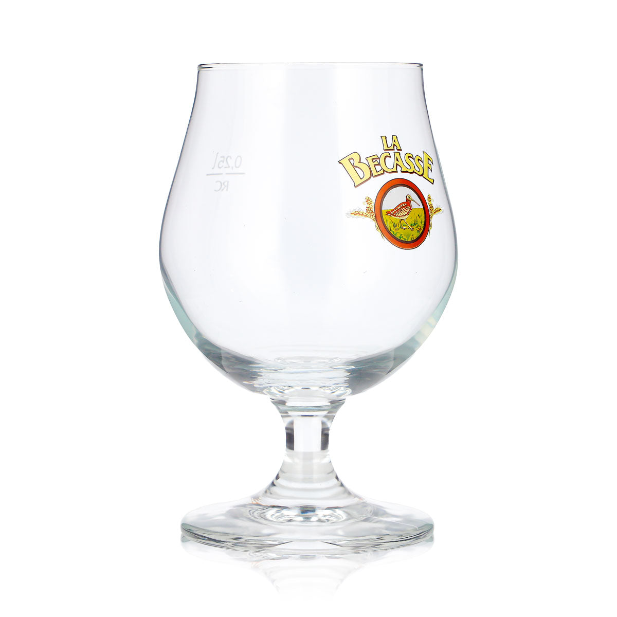 6x La Becasse Bier Glas Schwenkergläser 0,25l Tulpe braunes Logo Ritzenhoff – Ansicht 4