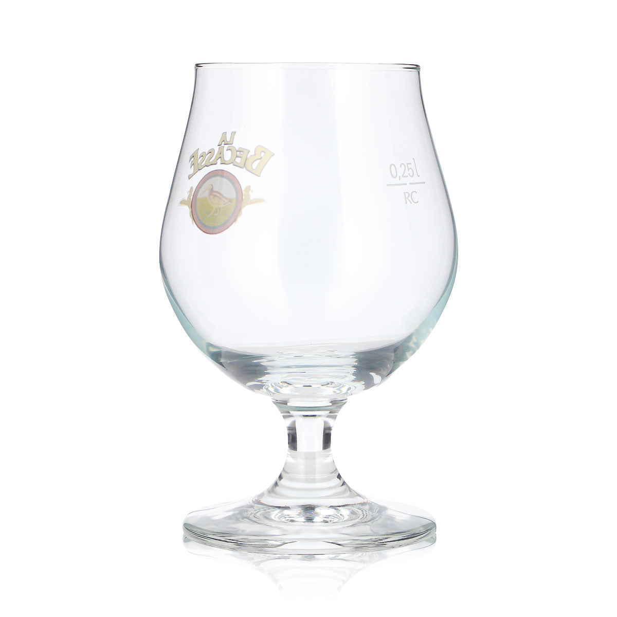 6x La Becasse Bier Glas Schwenkergläser 0,25l Tulpe braunes Logo Ritzenhoff – Ansicht 5