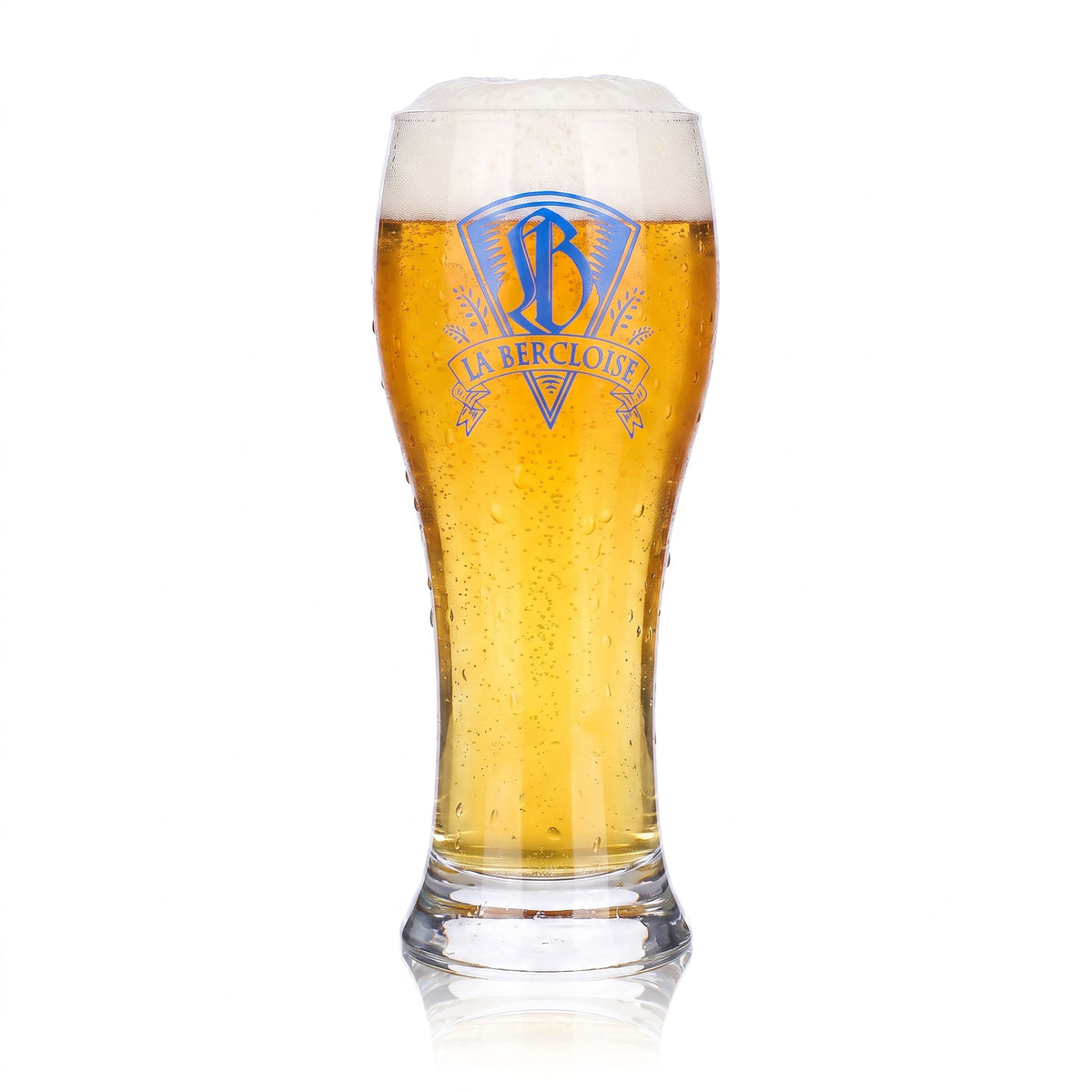 6x La Bercloise Bier Glas 0,25l Weizenglas Durobor Brasserie (6er Set) – Ansicht 2