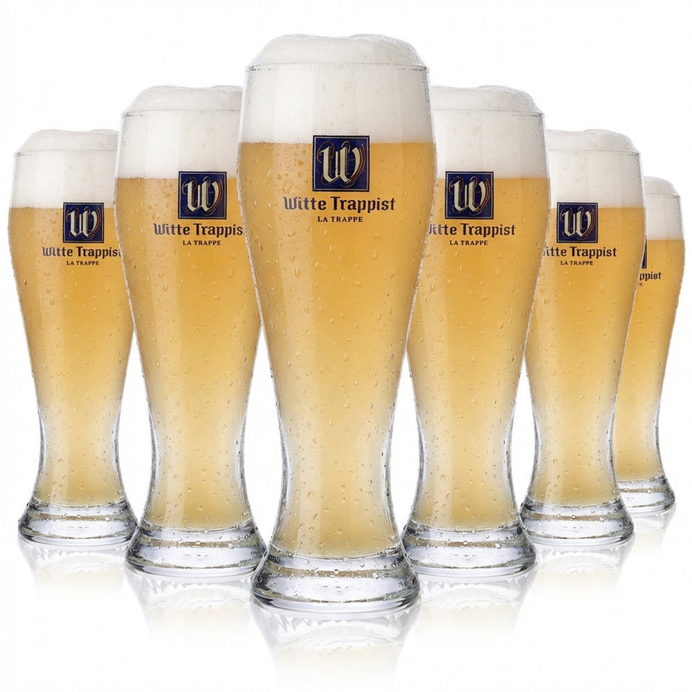 6x La Trappe Bier Glas Kelchglas 0,3l Weißbierglas Witte Trappist Sahm Perlsee