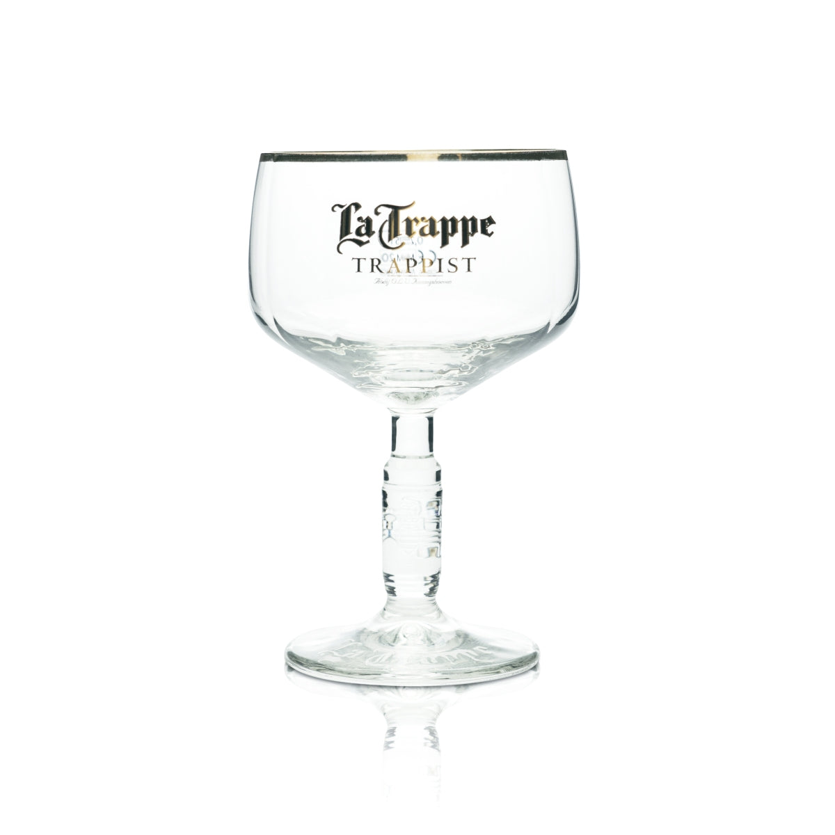 6x La Trappe Bier Glas Pokalgläser Biergläser 0,25l Goldrand – Ansicht 2
