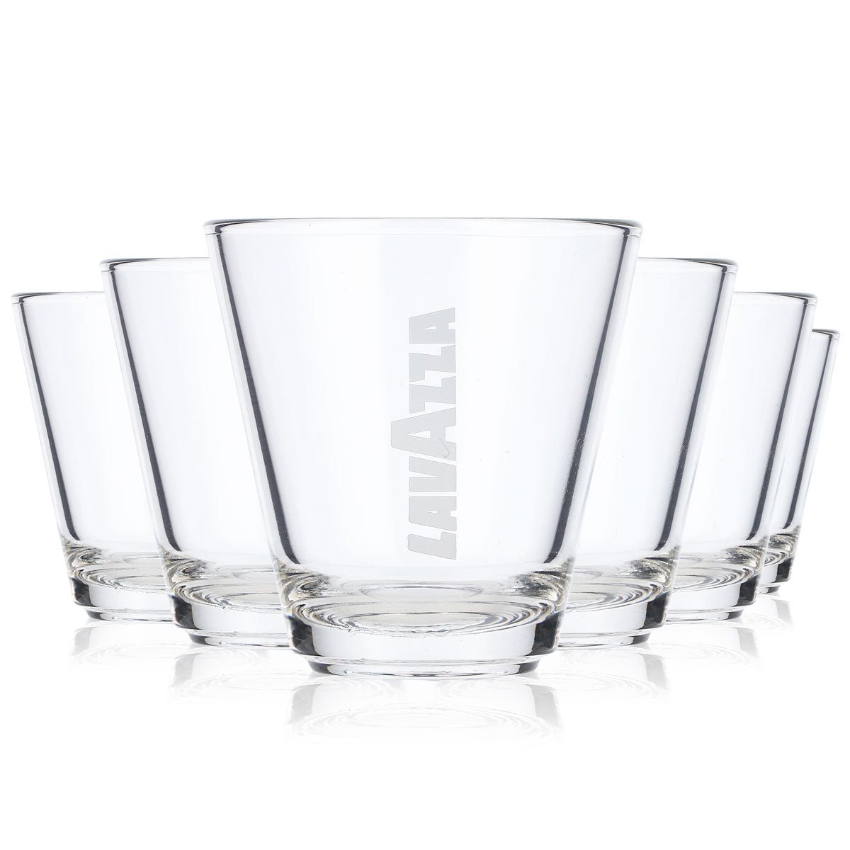 6x Lavazza Kaffee Glas Kaffee Kaffeegläser Espresso Glas 100ml