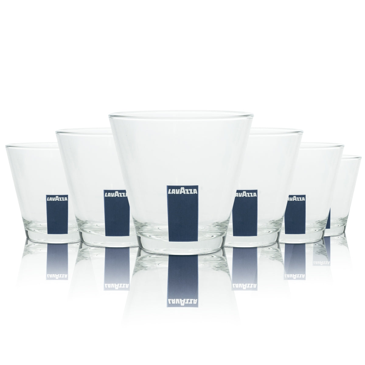 6x Lavazza Kaffee Glas Tumbler 0,25l Gläser Coffee Macchiato Espresso Becher