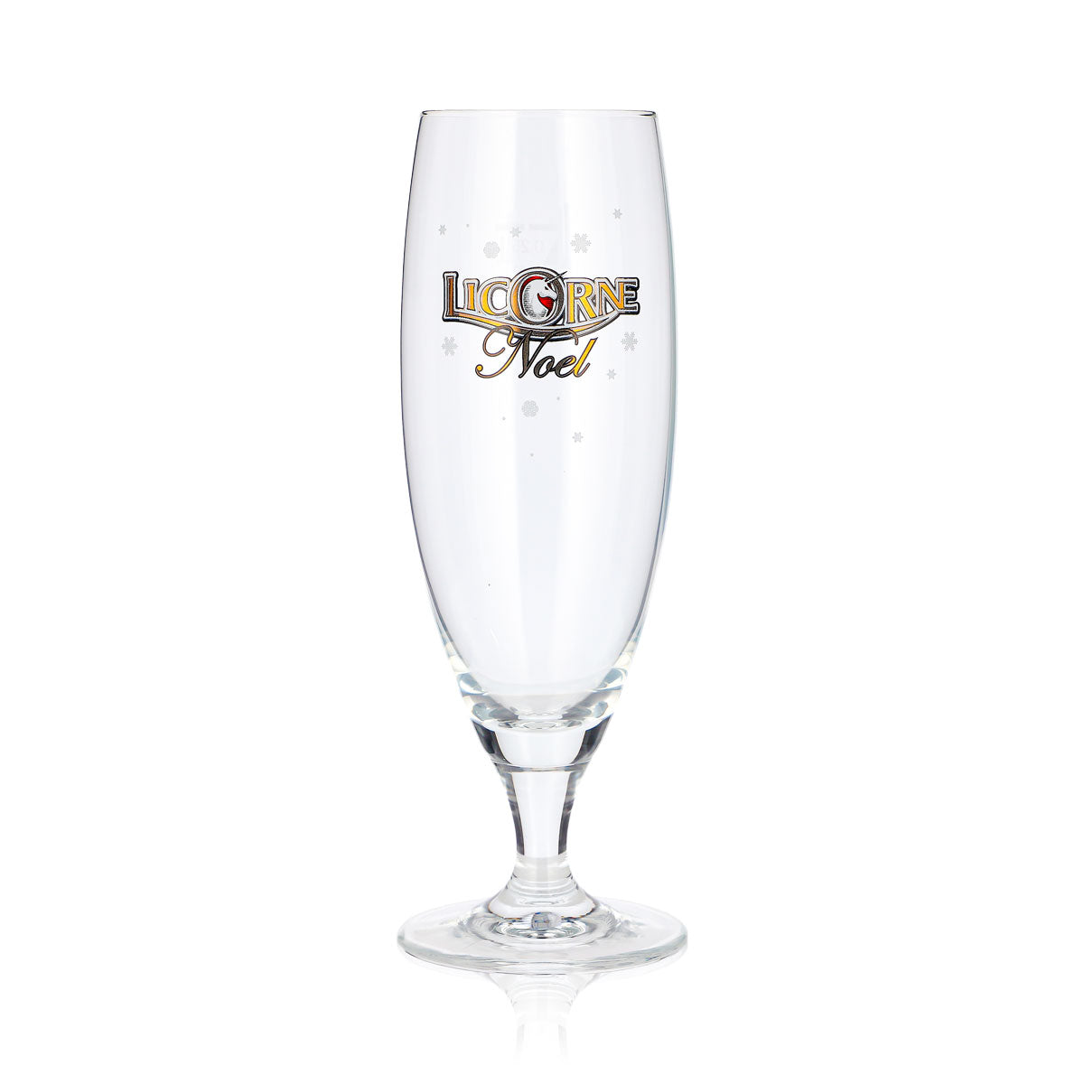 6x Licorne Noel Bier Glas 0,25l Pokalgläser Noel Logo Schneeflocke (6er Set) – Ansicht 3