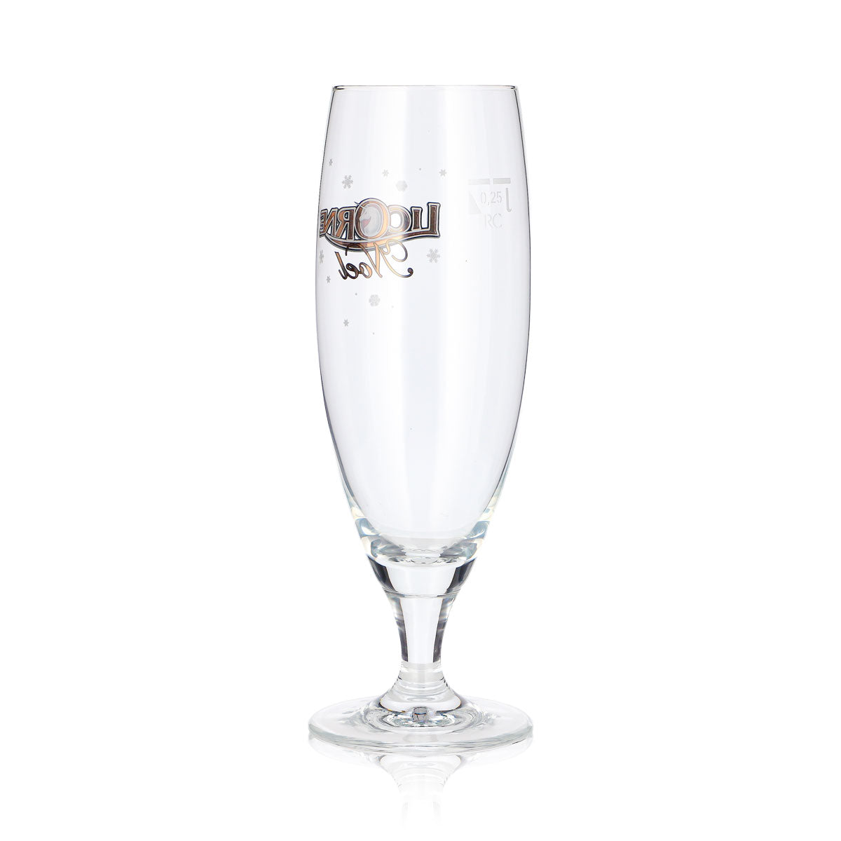 6x Licorne Noel Bier Glas 0,25l Pokalgläser Noel Logo Schneeflocke (6er Set) – Ansicht 5