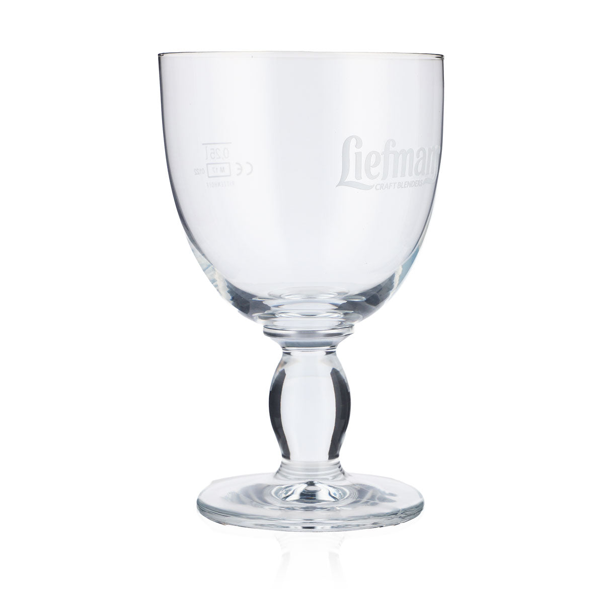 6x Liefmans Bier Glas 0,25l Pokal Biergläser Kelch Schale Weißes Logo – Ansicht 3