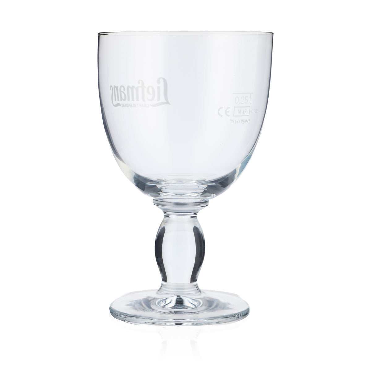 6x Liefmans Bier Glas 0,25l Pokal Biergläser Kelch Schale Weißes Logo – Ansicht 4