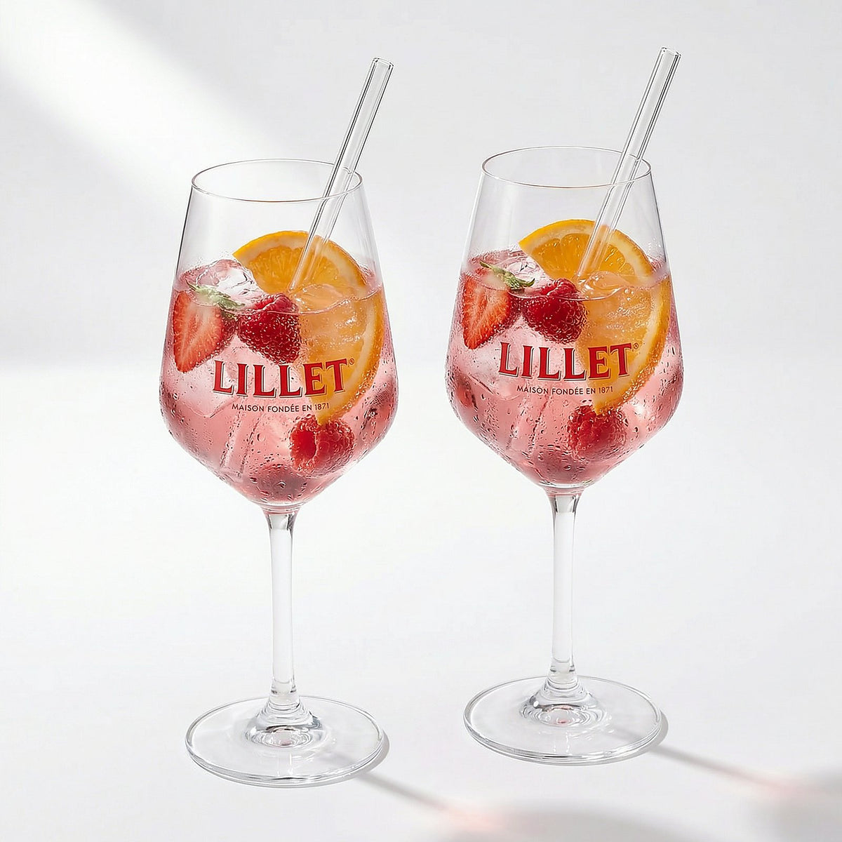 6x Lillet Stielgläser Set 0,46 l – Original mit 4 cl Eichstrich für Aperitif & Tonic – Ansicht 5