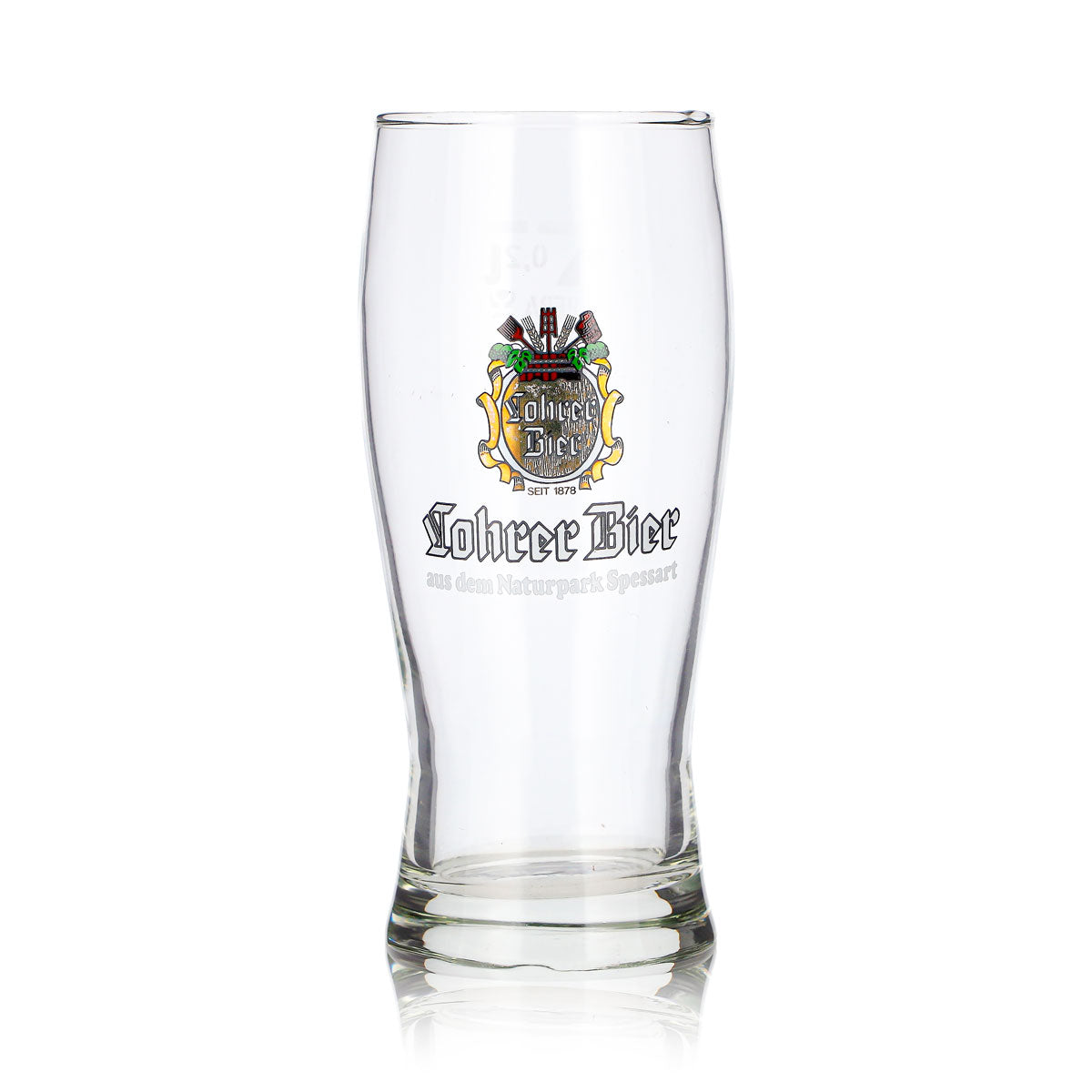 6x Lohrer-Bier Bier Glas 0,2l Becher aus dem Naturpark Spessart Vera (6er Set) – Ansicht 3