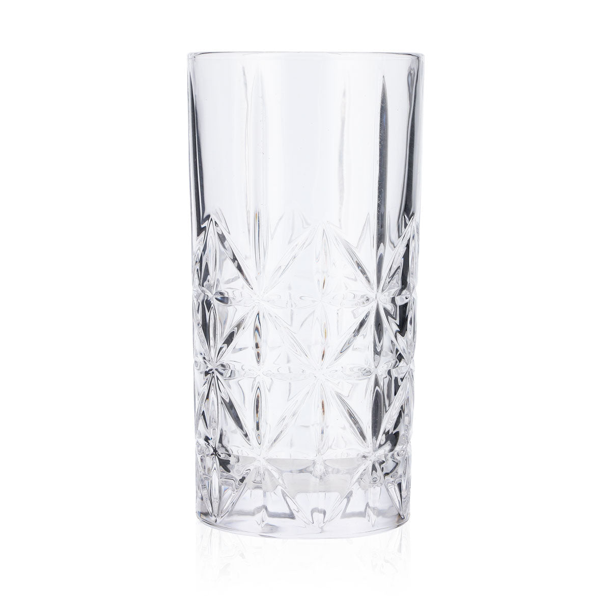 6x Longdrinkglas Relief Gläser 0,35l Kontur Kristall Cocktail – Ansicht 3