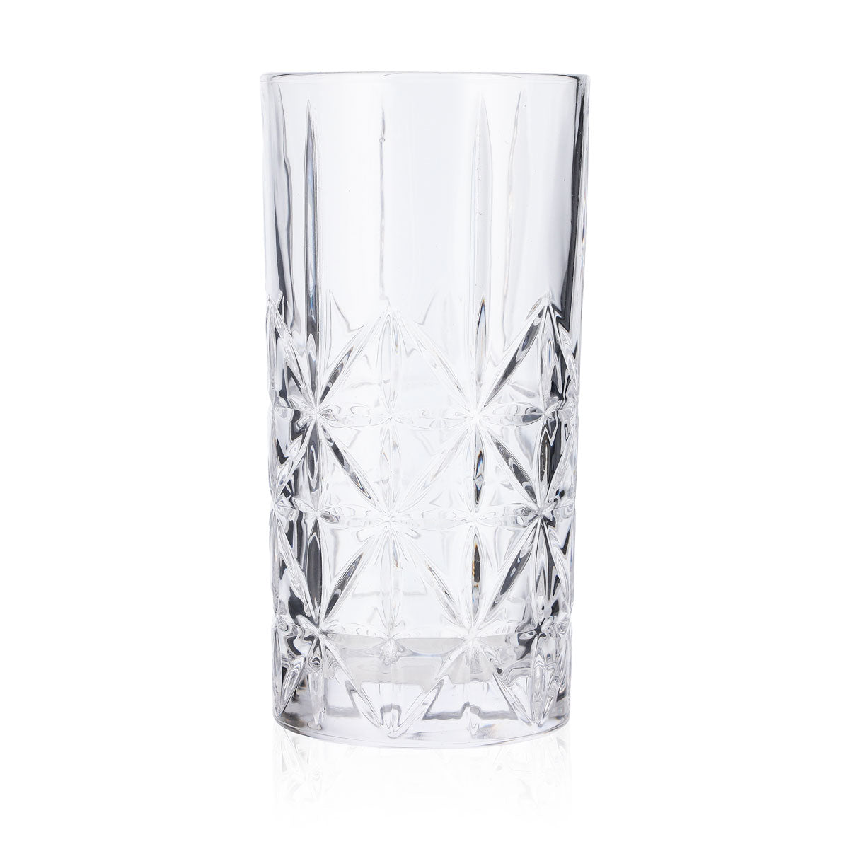 6x Longdrinkglas Relief Gläser 0,35l Kontur Kristall Cocktail – Ansicht 4