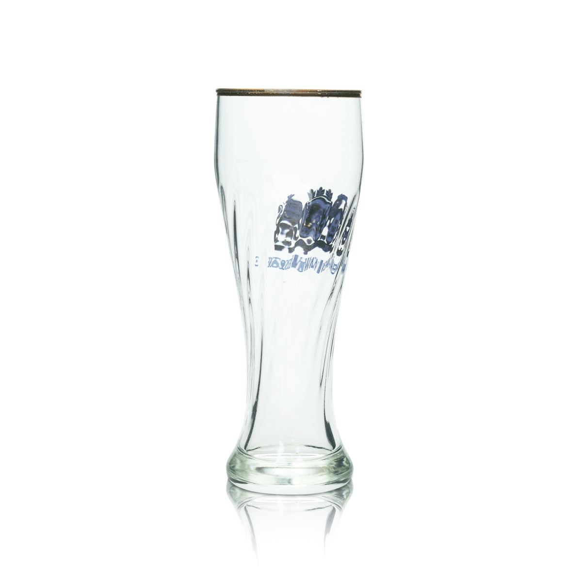 6x Löwen Weisse Bier Glas 0,3l Weizen Hefe Weißbier Gläser Pokal Beer Goldrand – Ansicht 4