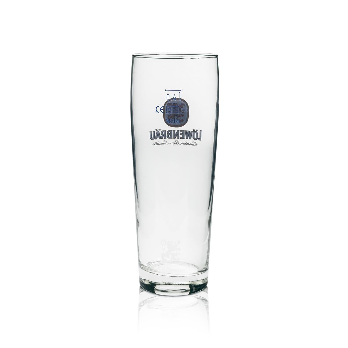 6x Löwenbräu Bier Glas 0,4l Willi Becher Rastal – Ansicht 4