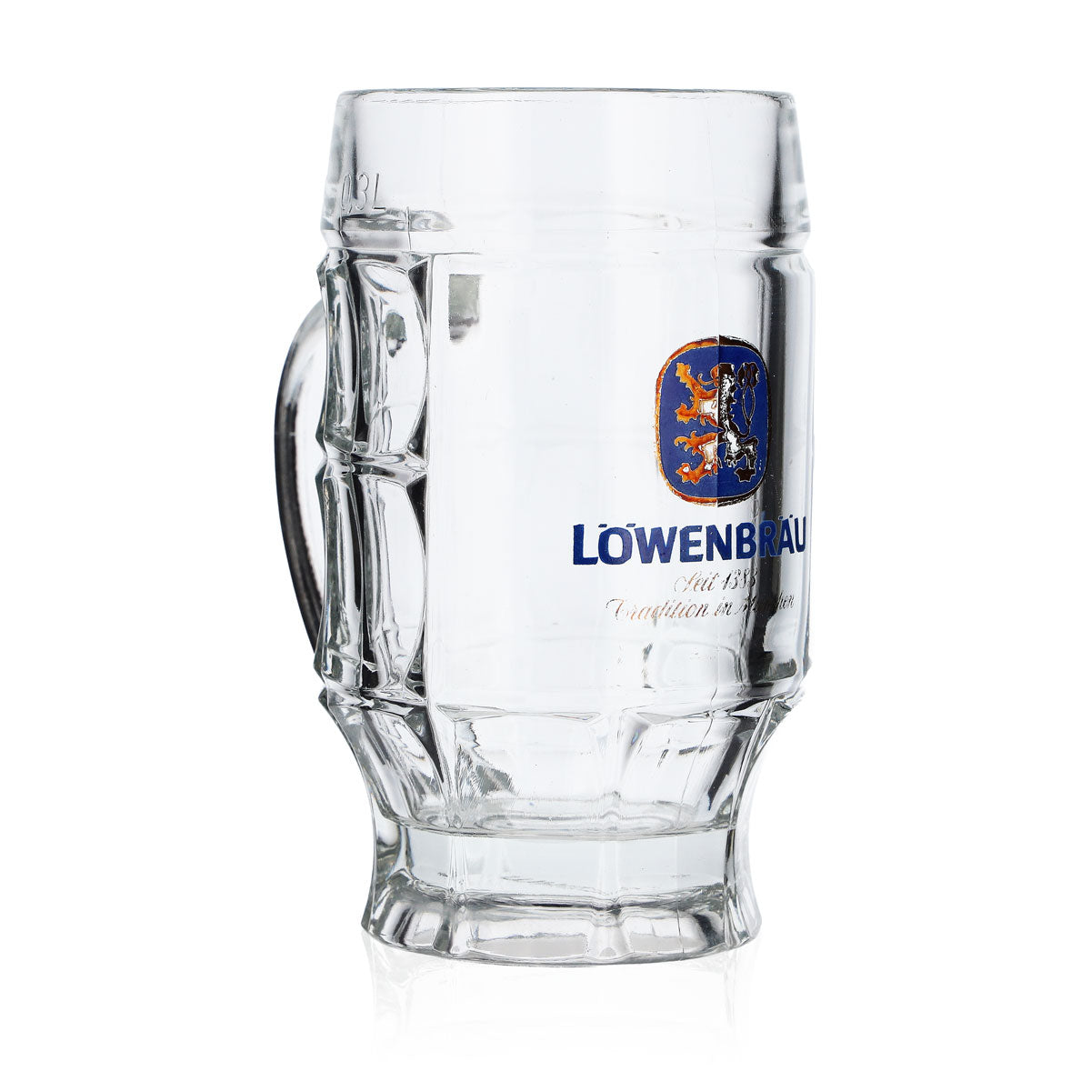 6x Löwenbräu Bier Glas Biergläser Seidel 0,3l Krug Straßburg – Ansicht 3