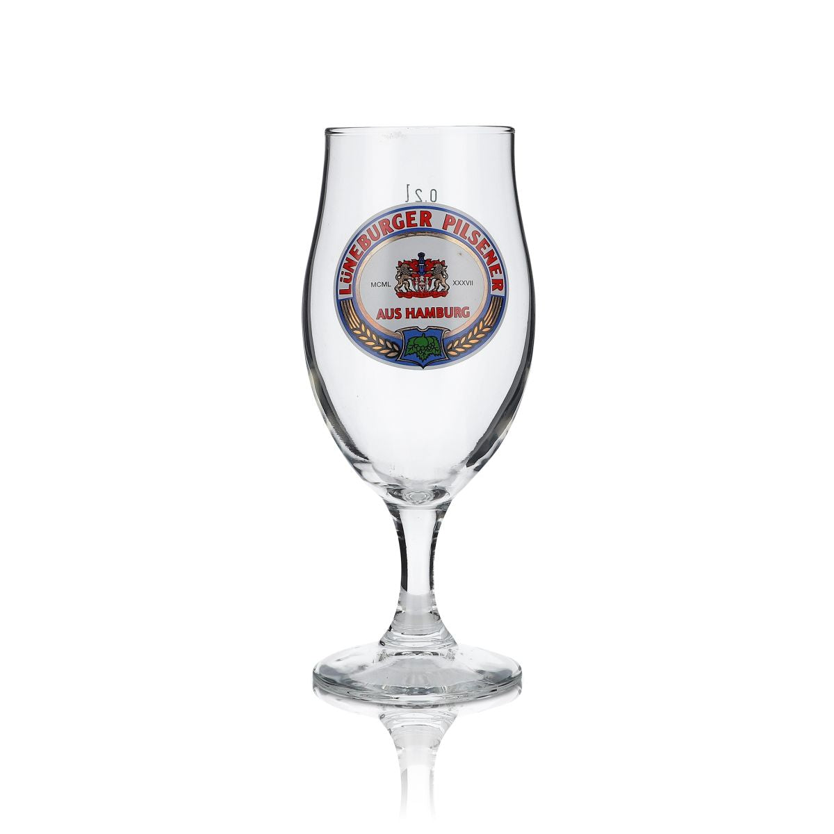 6x Lüneburger Pilsener Gläser 0,2l Glas Biergläser Bierglas Stielglas – Ansicht 2