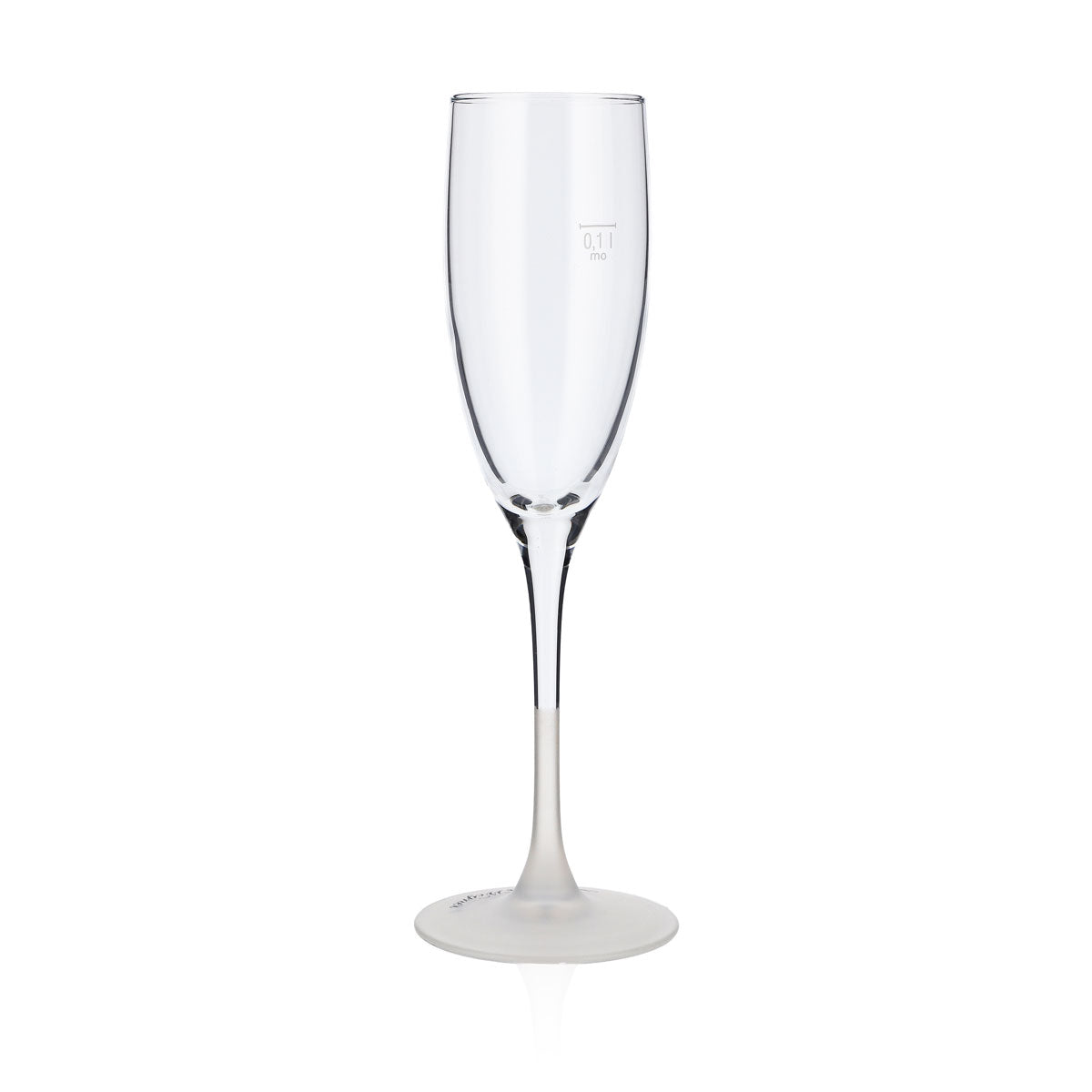 6x Lutter & Wegner Sekt Glas 0,1l Sektgläser Flötengläser Satinierter Fuß – Ansicht 3