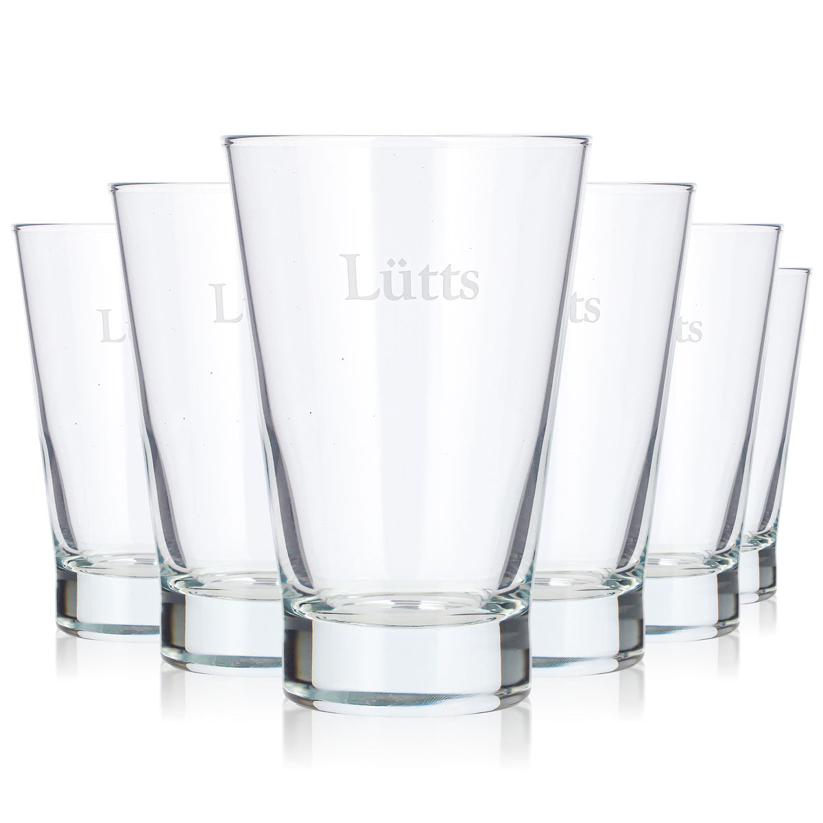 6x Lütts Softdrink Glas 0,28l Odis York (6er Set)