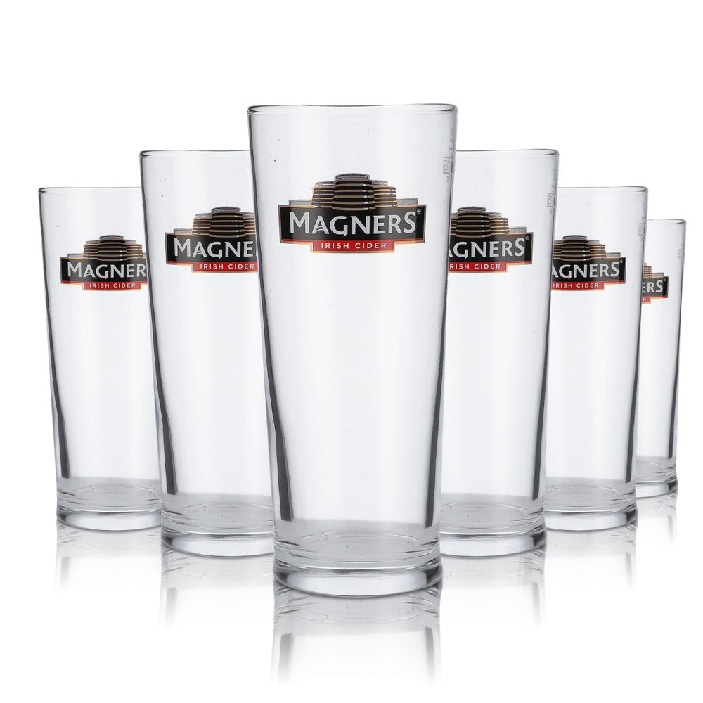 6x Magners Cider Glas Klassisches Irish Cider Gläser Pint Glas 0,25l