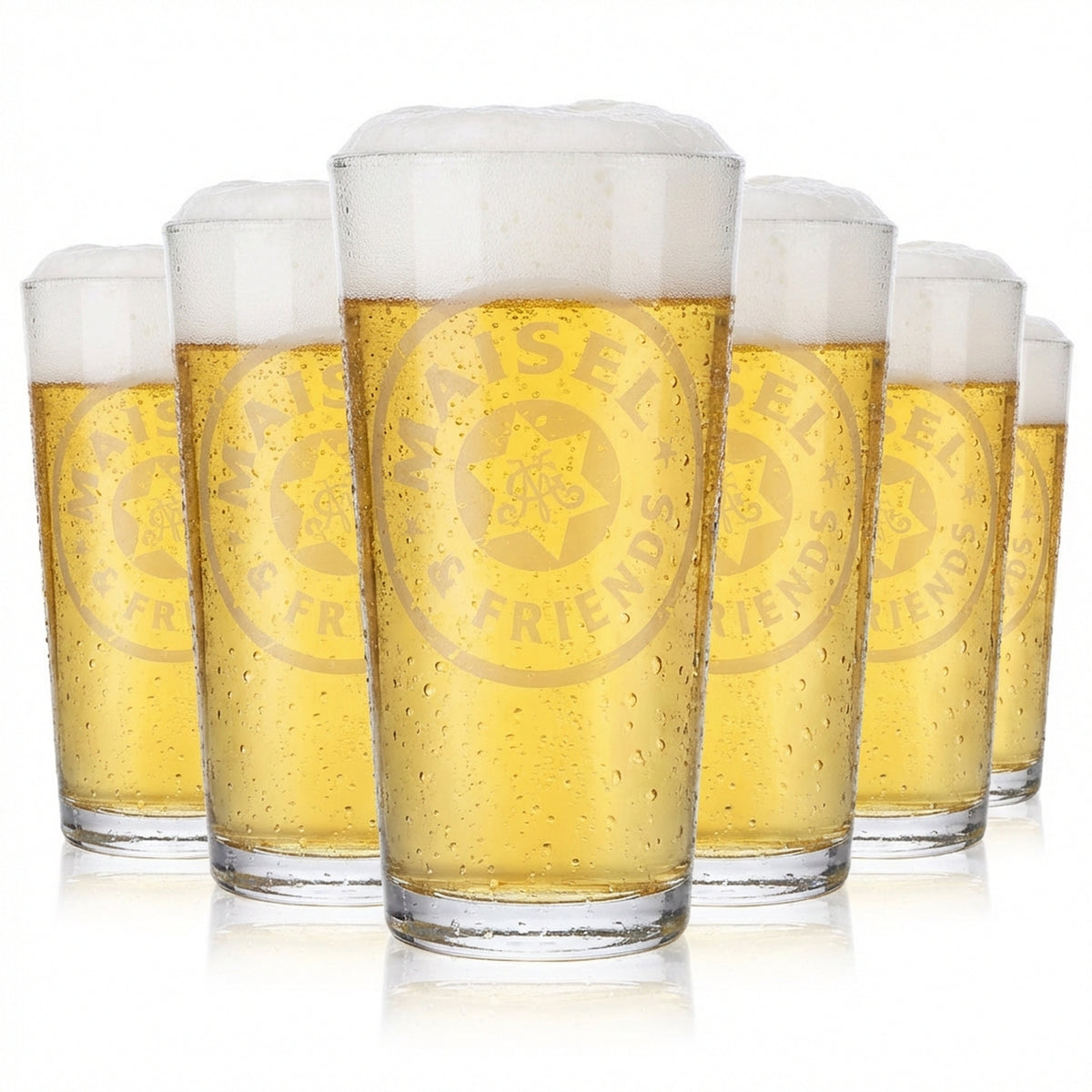 6x Maisel Weisse Willibecher Biergläser Frankonia 0,5l weiß satiniert – Ansicht 2