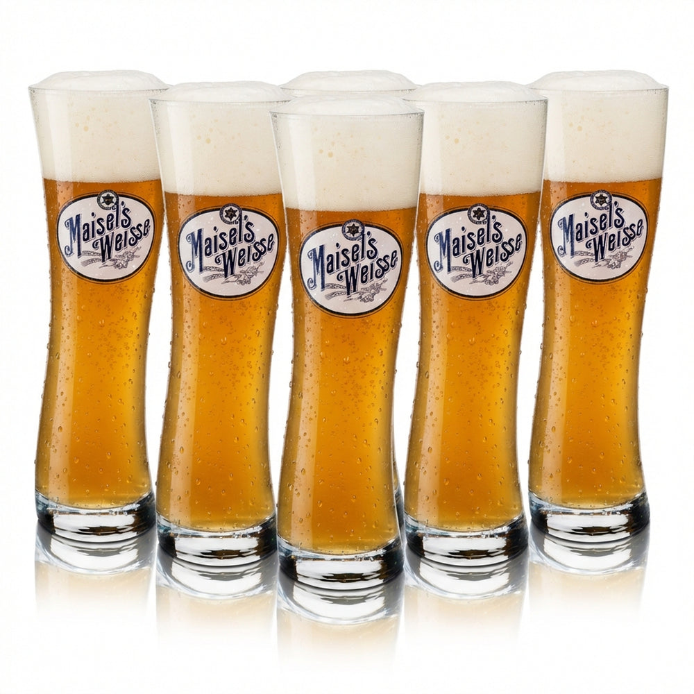 6x Maisels Weisse Bier Glas Weizen 0,5l Designglas Sahm