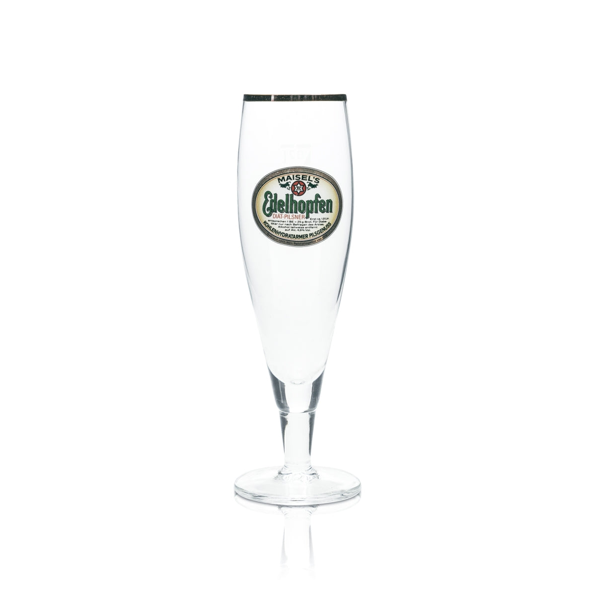 6x Maiselsbräu Glas 0,2l Bier Pokal Tulpe Kelch Goldrand Gläser Brauerei Gastro – Ansicht 2